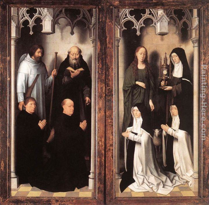 Hans Memling St John Altarpiece [detail 10, closed]